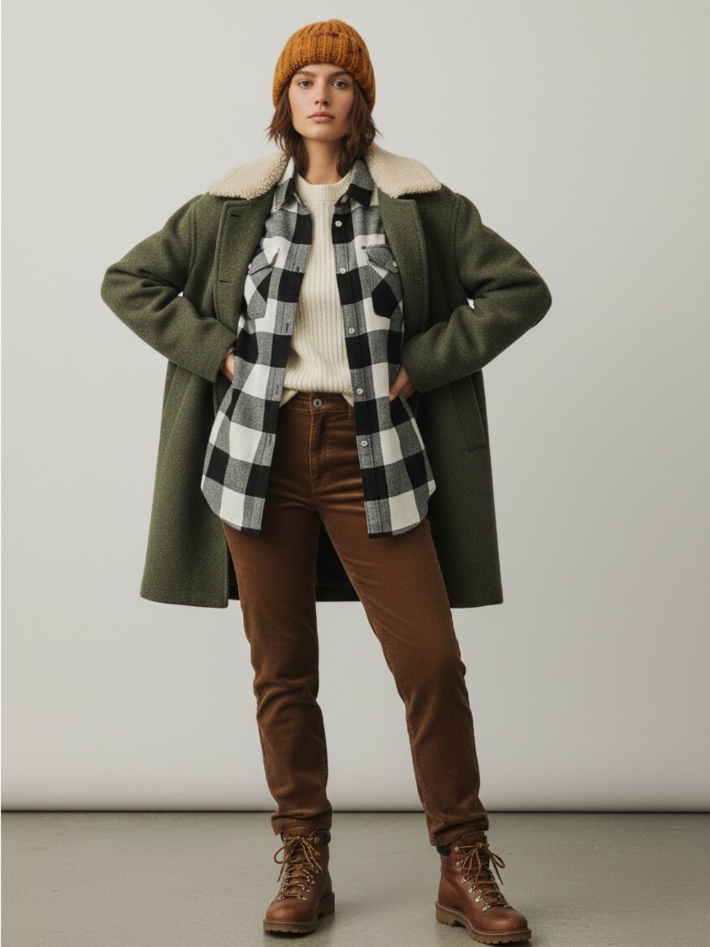 Old Navy Women’s Classic Flannel White and Black Buffalo Check in Size XL